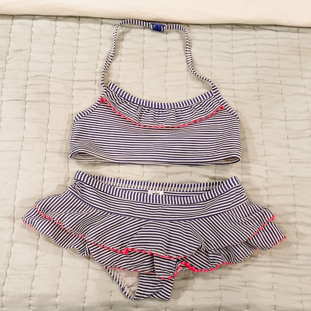 Mini Boden girls two-piece swimsuit size 7/8
